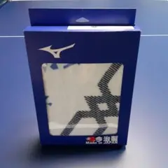 ミズノ スポーツタオル 今治製 40cmx110cm ホワイト×ブルー 新品
