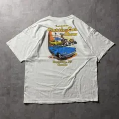【入手困難】00s 企業物 A&W Tシャツ 両面プリント クラシックカー XL
