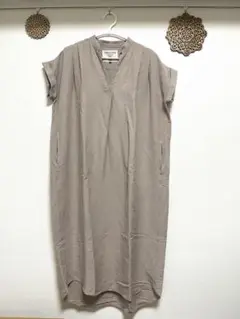 MICA & DEAL 半袖シャツワンピース 38 ベージュ