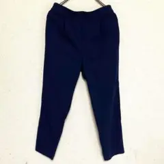 THE SHOP TK／タックテンパードパンツ　ネイビー　【Mサイズ】