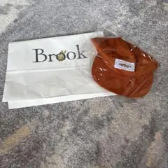 Brook オレンジ キャップ 魚刺繍付き