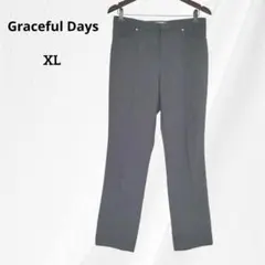 スラックス　テーパードパンツ　XL　大きいサイズ　グレー　春夏