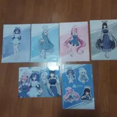 ブルーアーカイブクリアファイル　コンプリート6枚セット