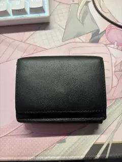 MUJI 無印良品　植物由来の原料を使った　三つ折り財布　黒