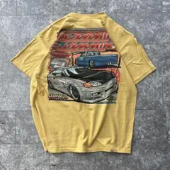 メンズ 古着 アンビル anvil プリント Tシャツ レーシングTシャツ L