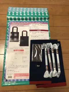 ベルメゾン 山端家昌 津軽こぎん刺し模様の小物手作りキット ミニトート