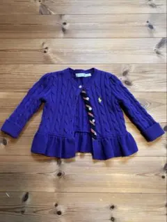 Ralph Lauren 紫 カーディガン
