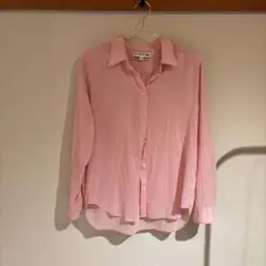 UNIQLO INES DE LA FRESSANGE ピンク長袖シャツ M