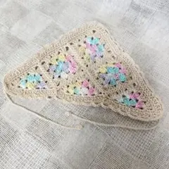 (231) バブーシュカ バンダナ ぬいぐるみ ハンドメイド 手編み 編み物