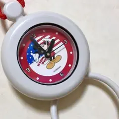 【レトロ・当時物】ミッキーマウス タオルハンガークロック　バスルームクロック