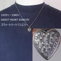 40s　スウィートハートジュエリー　WW2　シルバー チャーム　星　スター