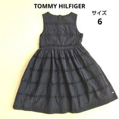 TOMMY HILFIGER　ノースリーブ　ワンピース　紺　110