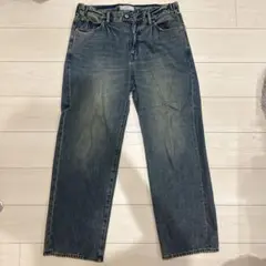 DENIM & MILITARY ワイド デニム ブルー