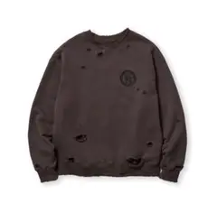 genzai Pigment Boro Crew Neck Sweat