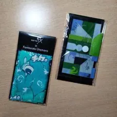 キャラクター柄とアートデザインのハンカチ2枚セット