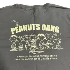 美品 PEANUTS GANG スヌーピー Tシャツ グレー オーバーサイズ