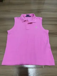 Ralph Lauren Lサイズ ピンクノースリーブ
