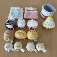すみっコぐらし　てのりぬいぐるみ　ふとん　ティーカップ　セット