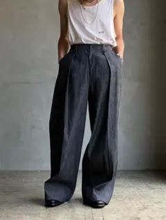 GEN IZAWA /デニムパンツ　80sライク袴パンツ