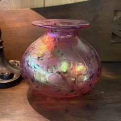 アイル・オブ・ワイトグラス Vintage 金彩吹き パフューム ボトル アイル・オブ・ワイトグラス Vintage 金彩吹き パフューム