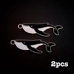 【P276】クジラチャーム 2pcs