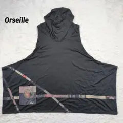 Orseille トップス ワンピース ノースリーブ 和柄