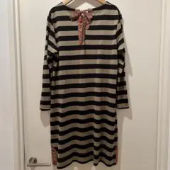 ハグオーワー ボーダー チュニック リボン リバティ