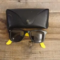 Ray-Ban ブラック/イエロー サングラス ケース付き
