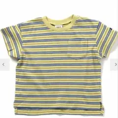 BREEZE イエローストライプ Tシャツ 130cm