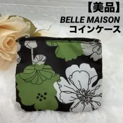 【美品】ベルメゾン フラワープリント コインケース ファースナ 和柄