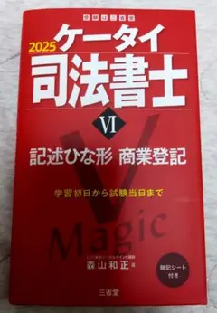 三省堂　LEC　森山和正　ケータイ司法書士2025Ⅵ　記述ひな形　商業登記