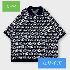 Wasted Youth Knit Polo S/S Navy XL ポロシャツ