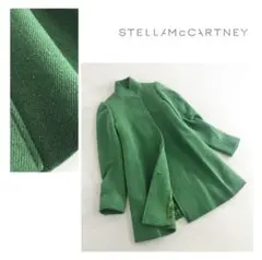 10j3 STELLA McCARTNEY 発色◎ ステンカラーコート グリーン