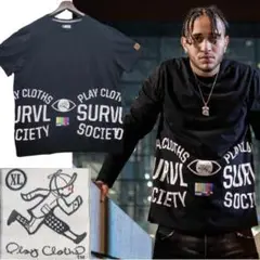 希少 00's Play Cloths SURVL グラフィック Tシャツ XL