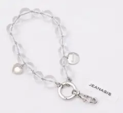 新品 JEANASIS ビーズスマホストラップ