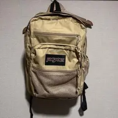 JANSPORT ベージュ リュック メッシュポケット付き