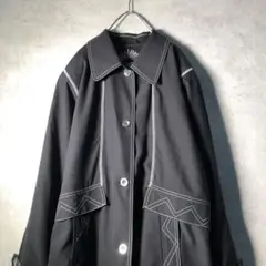 【ヴィンテージ】レトロ デザインステッチジャケット 古着 used AS39