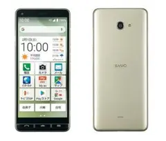 ★美品★かんたんスマホ★BASIO シャンパンゴールド★