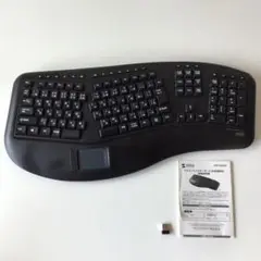 サンワサプライ エルゴノミクス キーボード タッチパッド付 400-SKB063