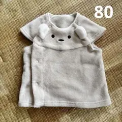 美品 ベスト スリーパー 80 くま ベージュ