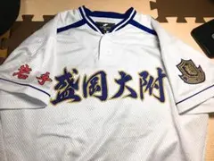 盛岡大学附属高校　ベースボールシャツ 盛岡大附属 野球部 ベースボールTシャツ MIZUNO Mサイズ 高校