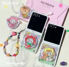 MikkoムースマグネットグリップスマホケースサムスンGalaxyZFLiP６