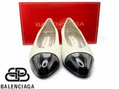 【未使用】BALENCIAGA バレンシアガ パンプス　ホワイト　23.5㎝　箱