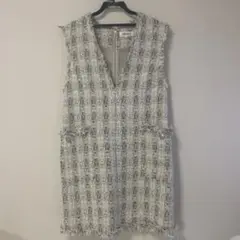 美品着用2回　ツイードワンピ