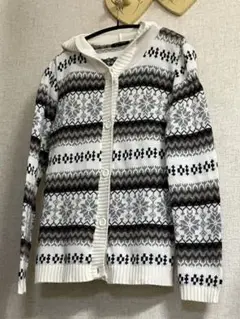 vintage CRANE クラネ 北欧ニットセーターカーディガン Mサイズ