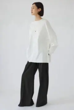 Loose slacks ルーズスラックス 36 ブラック 完売品
