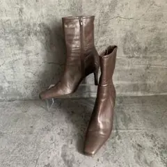 【Pitti】ピッティ(23EE)ショートブーツ スクエアトゥ サイドジップ