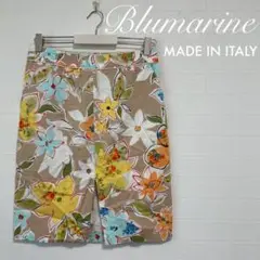 Blumarine ブルマリン 総花柄 タイトスカート フロントスリット 40