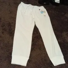 Champion ホワイト ジョガーパンツ L