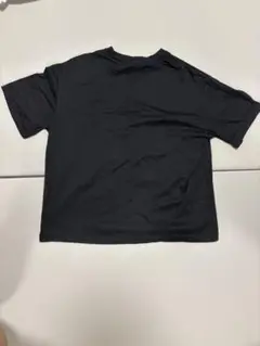 H&Mの黒のコットンTシャツ ショートスリーブ